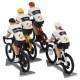 Custom made cyclist + wheels + bike H-W - Miniature cyclists