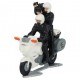 Motor met bestuurder en cameraman op maat - Miniatuur wielrenners