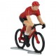 Maillot rouge K-WB - Figurines cyclistes miniatures