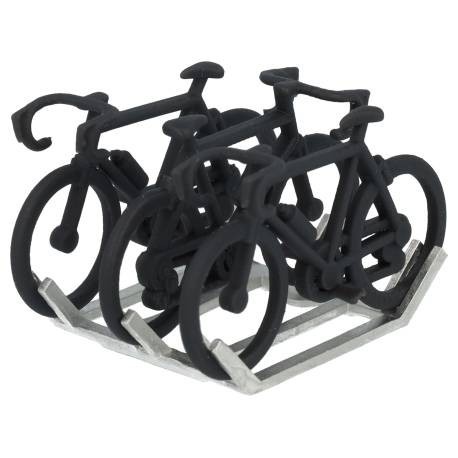 Porte-bagage avec 3 vélos - Cyclistes miniatures